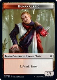 Human Cleric // Food (18) Double-sided Token [Throne of Eldraine Tokens] | Eastridge Sports Cards & Games