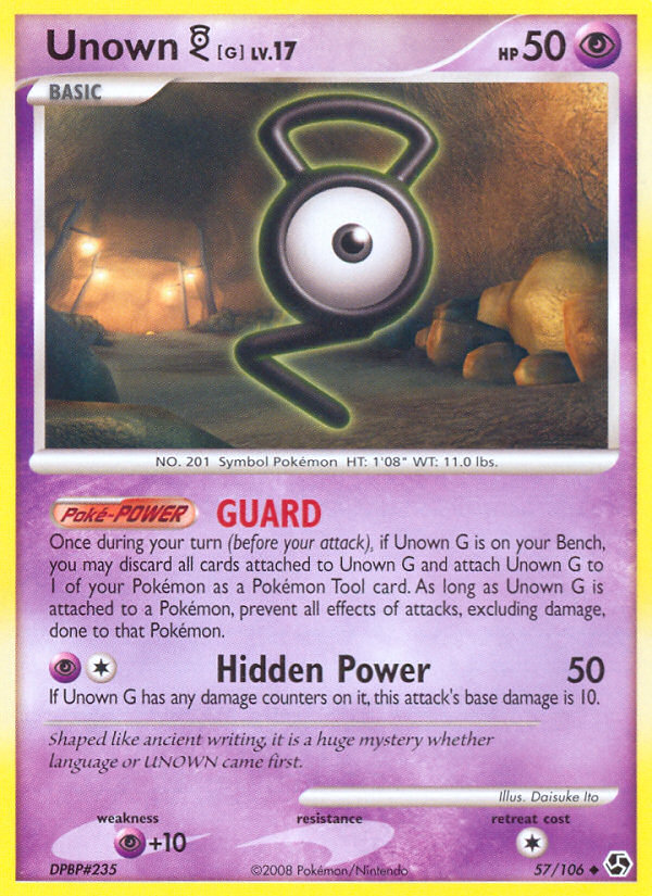 Unown G (57/106) [Diamond & Pearl: Great Encounters] | Eastridge Sports Cards & Games