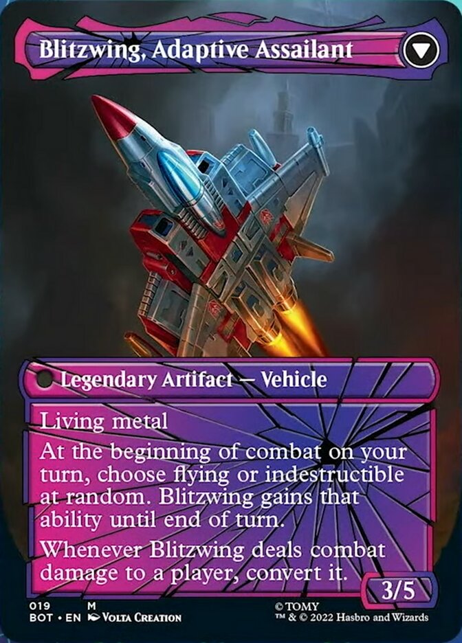 Blitzwing, Cruel Tormentor // Blitzwing, Adaptive Assailant (Shattered Glass) [Universes Beyond: Transformers] | Eastridge Sports Cards & Games