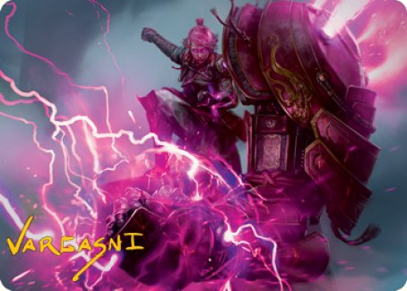 Voltage Surge Art Card (Gold-Stamped Signature) [Kamigawa: Neon Dynasty Art Series] | Eastridge Sports Cards & Games