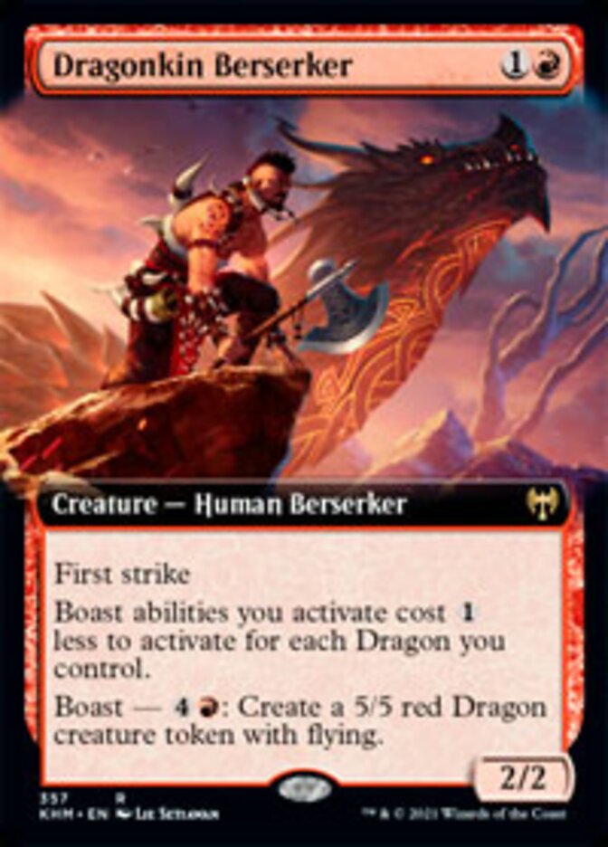 Dragonkin Berserker (Extended Art) [Kaldheim] | Eastridge Sports Cards & Games