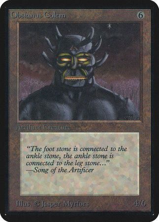 Obsianus Golem [Limited Edition Alpha] | Eastridge Sports Cards & Games