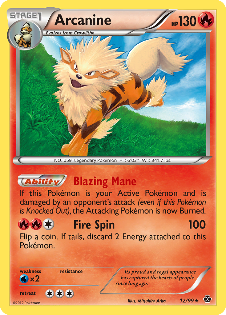 Arcanine (12/99) [Black & White: Next Destinies] | Eastridge Sports Cards & Games