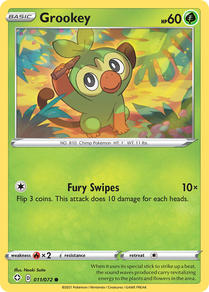 Grookey (011/072) [Sword & Shield: Shining Fates] | Eastridge Sports Cards & Games