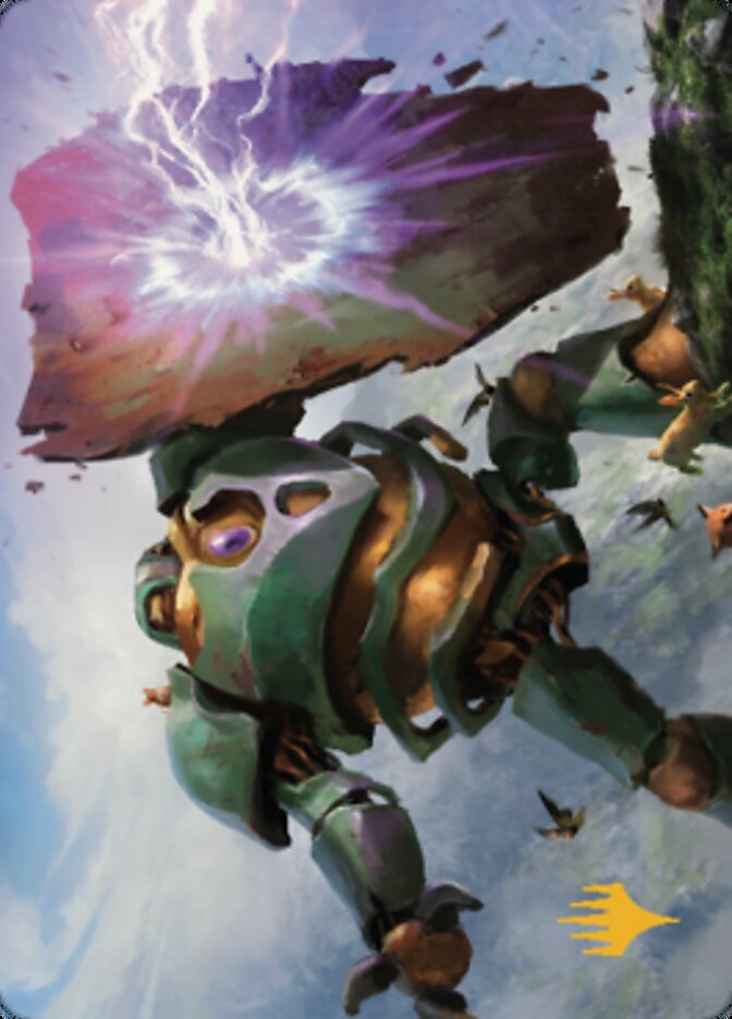 Walking Bulwark Art Card (Gold-Stamped Signature) [Dominaria United Art Series] | Eastridge Sports Cards & Games