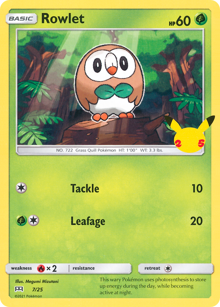 Rowlet (7/25) [McDonald's 25th Anniversary] | Eastridge Sports Cards & Games