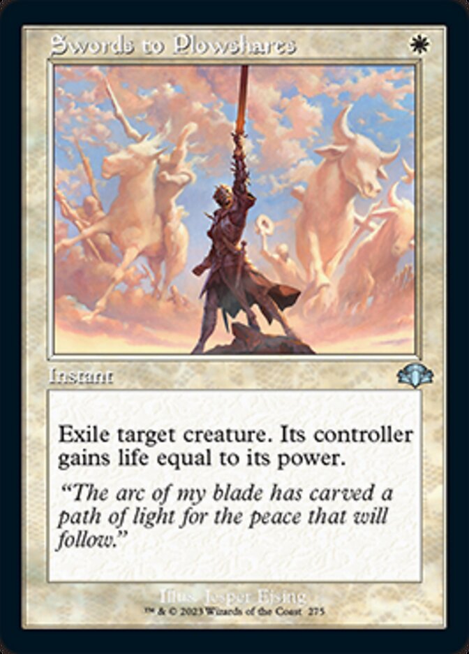 Swords to Plowshares (Retro) [Dominaria Remastered] | Eastridge Sports Cards & Games