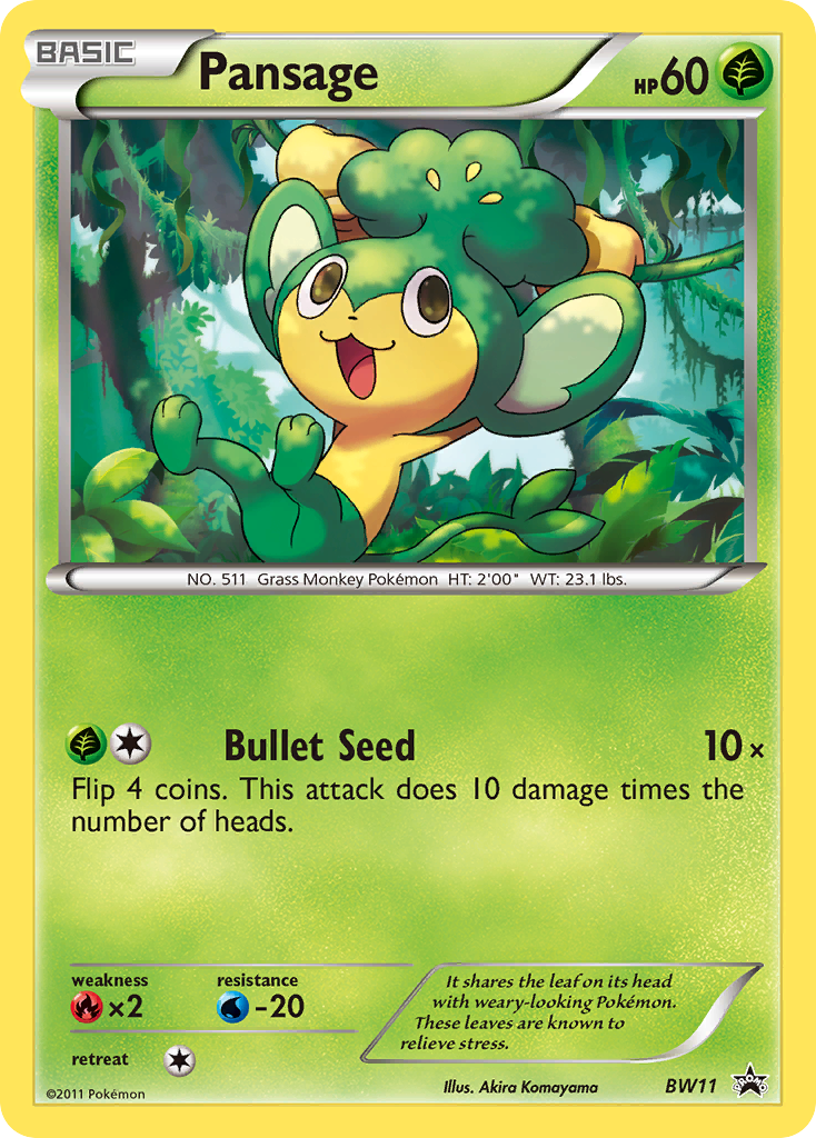 Pansage (BW11) [Black & White: Black Star Promos] | Eastridge Sports Cards & Games