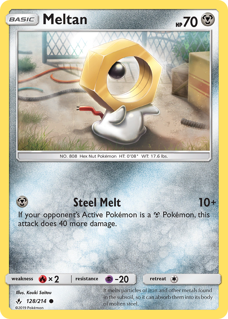 Meltan (128/214) [Sun & Moon: Unbroken Bonds] | Eastridge Sports Cards & Games