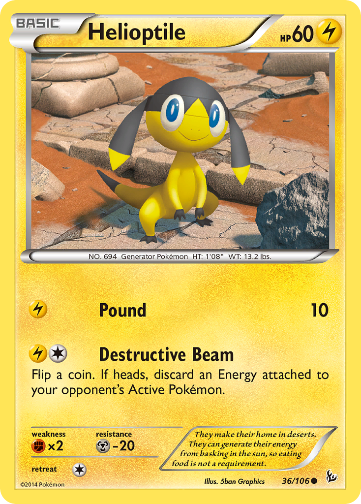 Helioptile (36/106) [XY: Flashfire] | Eastridge Sports Cards & Games