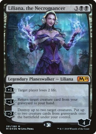 Liliana, the Necromancer [Core Set 2019] | Eastridge Sports Cards & Games