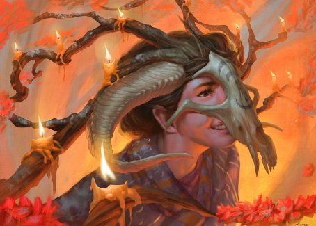 Hedgewitch's Mask Art Card [Innistrad: Midnight Hunt Art Series] | Eastridge Sports Cards & Games