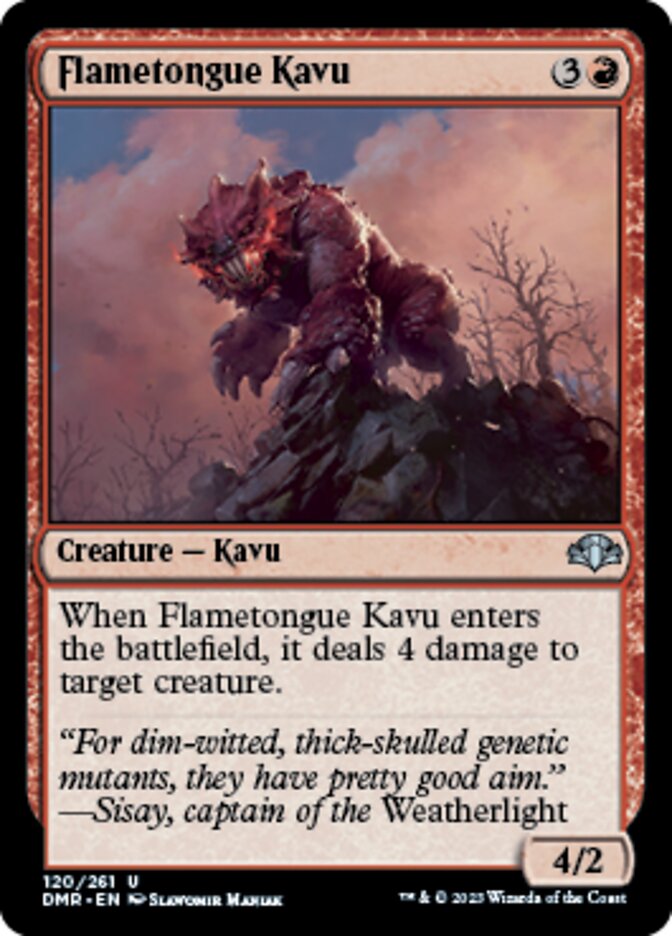 Flametongue Kavu [Dominaria Remastered] | Eastridge Sports Cards & Games