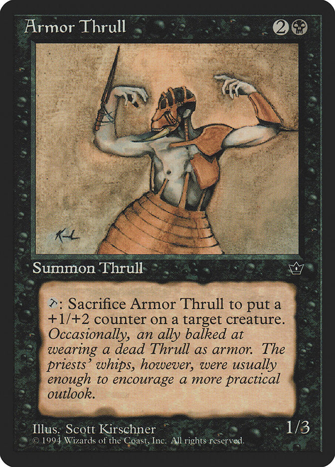 Armor Thrull (Scott Kirschner) [Fallen Empires] | Eastridge Sports Cards & Games