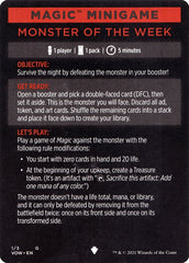 Monster of The Week (Magic Minigame) [Innistrad: Crimson Vow Minigame] | Eastridge Sports Cards & Games