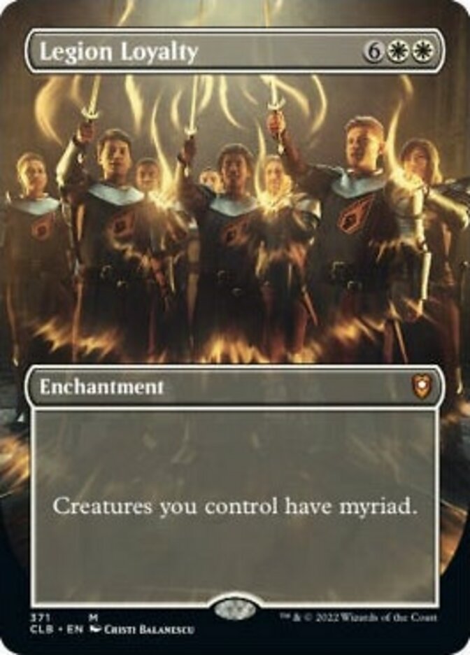 Legion Loyalty (Borderless Alternate Art) [Commander Legends: Battle for Baldur's Gate] | Eastridge Sports Cards & Games