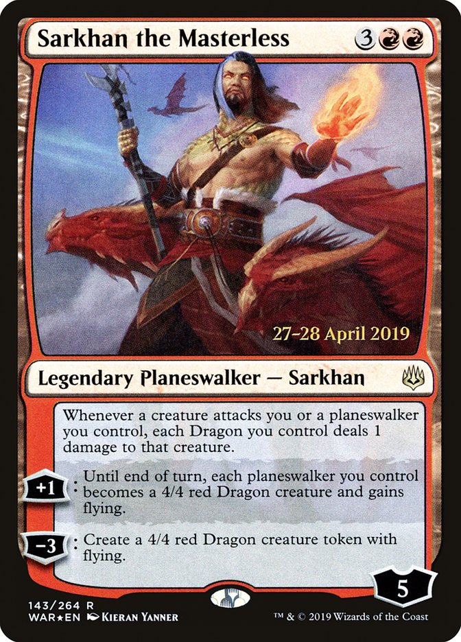 Sarkhan the Masterless  [War of the Spark Prerelease Promos] | Eastridge Sports Cards & Games