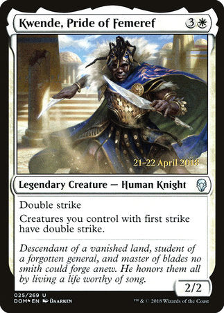 Kwende, Pride of Femeref [Dominaria Promos] | Eastridge Sports Cards & Games