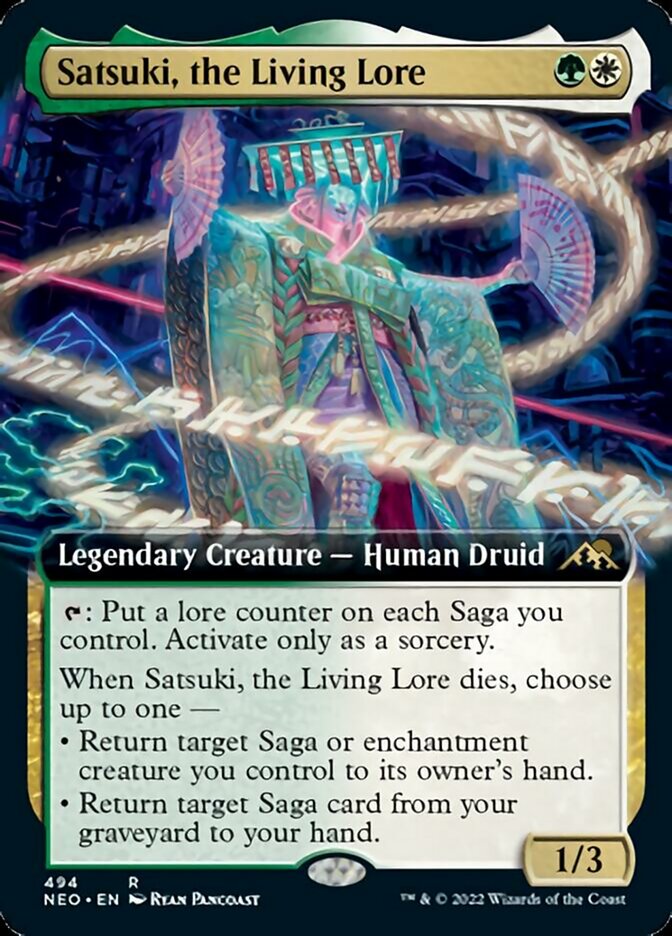 Satsuki, the Living Lore (Extended) [Kamigawa: Neon Dynasty] | Eastridge Sports Cards & Games