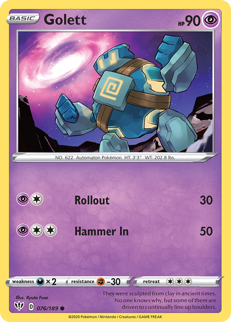 Golett (076/189) [Sword & Shield: Darkness Ablaze] | Eastridge Sports Cards & Games