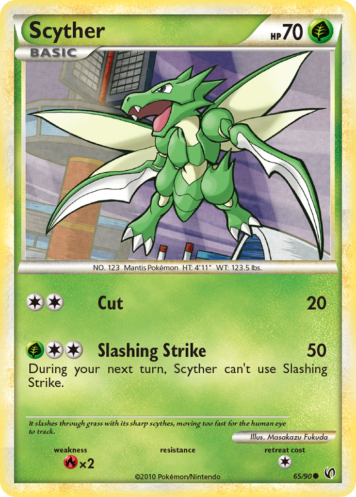 Scyther (65/90) [HeartGold & SoulSilver: Undaunted] | Eastridge Sports Cards & Games