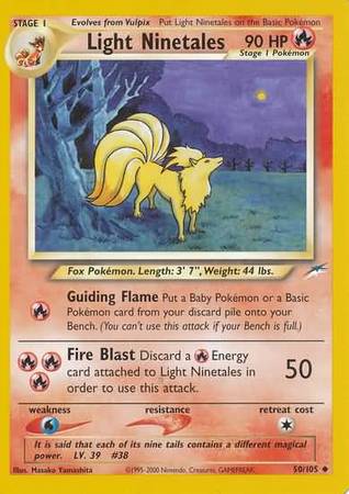 Light Ninetales (50/105) [Neo Destiny Unlimited] | Eastridge Sports Cards & Games