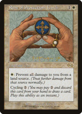Rune of Protection: Lands [Urza's Saga] | Eastridge Sports Cards & Games
