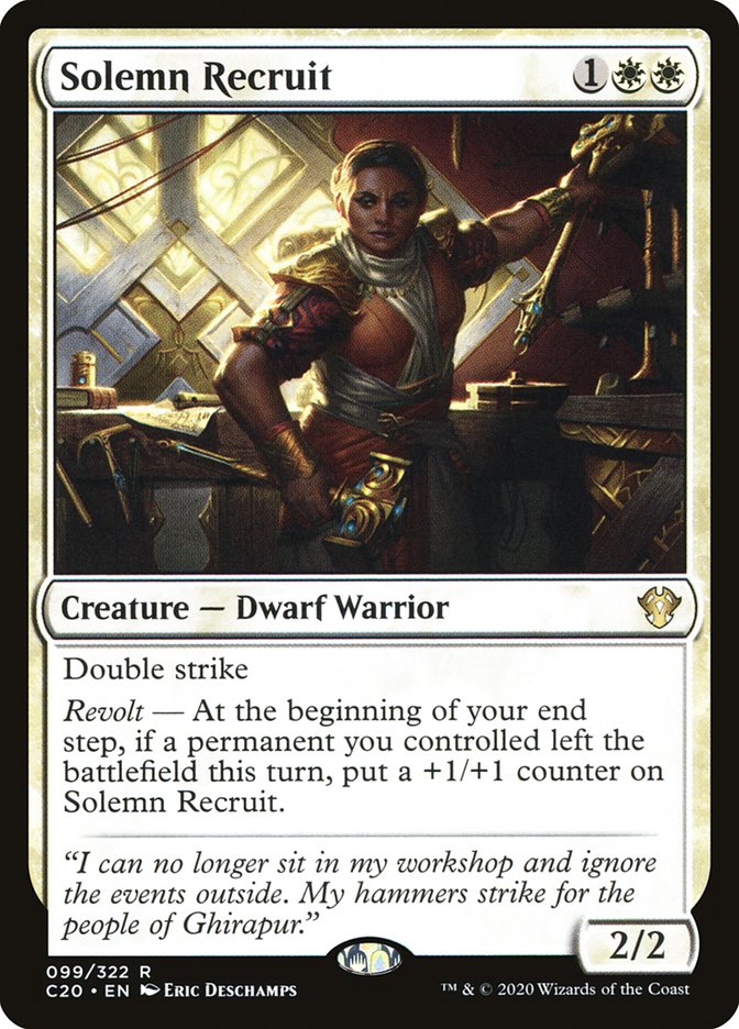 Solemn Recruit [Commander 2020] | Eastridge Sports Cards & Games