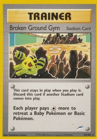 Broken Ground Gym (92/105) [Neo Destiny Unlimited] | Eastridge Sports Cards & Games