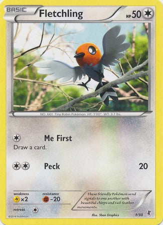 Fletchling (1/30) [XY: Trainer Kit 1 - Bisharp] | Eastridge Sports Cards & Games