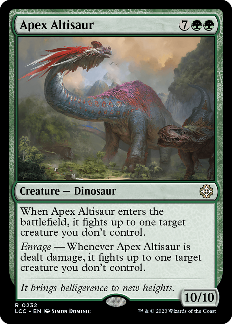 Apex Altisaur [The Lost Caverns of Ixalan Commander] | Eastridge Sports Cards & Games