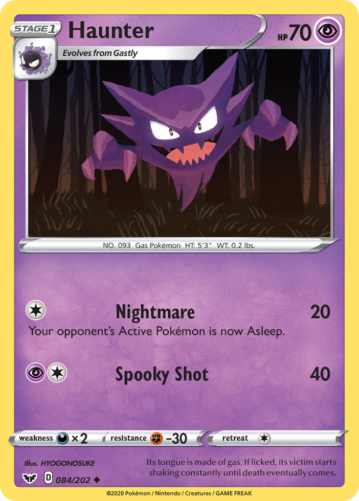 Haunter (084/202) [Sword & Shield: Base Set] | Eastridge Sports Cards & Games