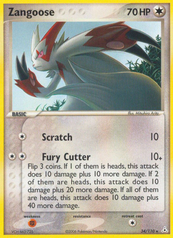 Zangoose (34/110) [EX: Holon Phantoms] | Eastridge Sports Cards & Games