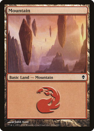 Mountain (242a) [Zendikar] | Eastridge Sports Cards & Games