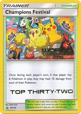 Champions Festival (SM148) (2018 Top Thirty Two) [Sun & Moon: Black Star Promos] | Eastridge Sports Cards & Games