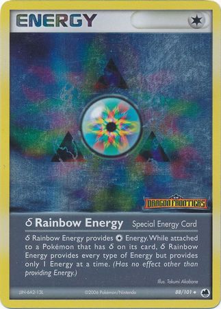 Rainbow Energy (88/101)(Delta Species) (Stamped) [EX: Dragon Frontiers] | Eastridge Sports Cards & Games