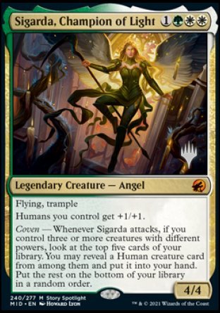 Sigarda, Champion of Light (Promo Pack) [Innistrad: Midnight Hunt Promos] | Eastridge Sports Cards & Games