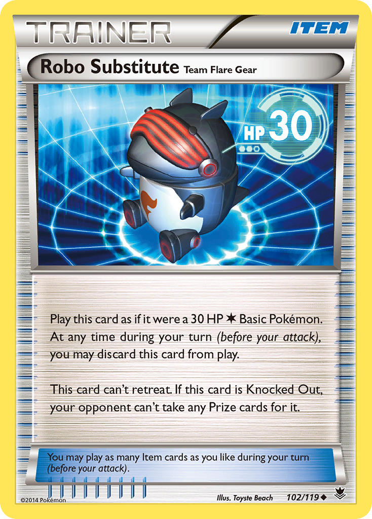 Robo Substitute Team Flare Gear (102/119) [XY: Phantom Forces] | Eastridge Sports Cards & Games