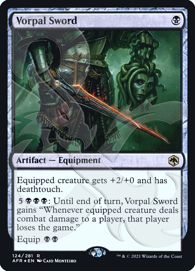 Vorpal Sword (Ampersand Promo) [Dungeons & Dragons: Adventures in the Forgotten Realms Promos] | Eastridge Sports Cards & Games
