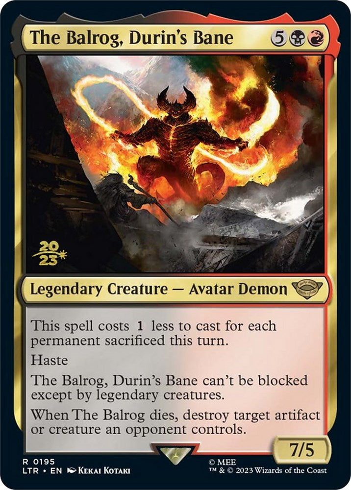 The Balrog, Durin's Bane [The Lord of the Rings: Tales of Middle-Earth Prerelease Promos] | Eastridge Sports Cards & Games