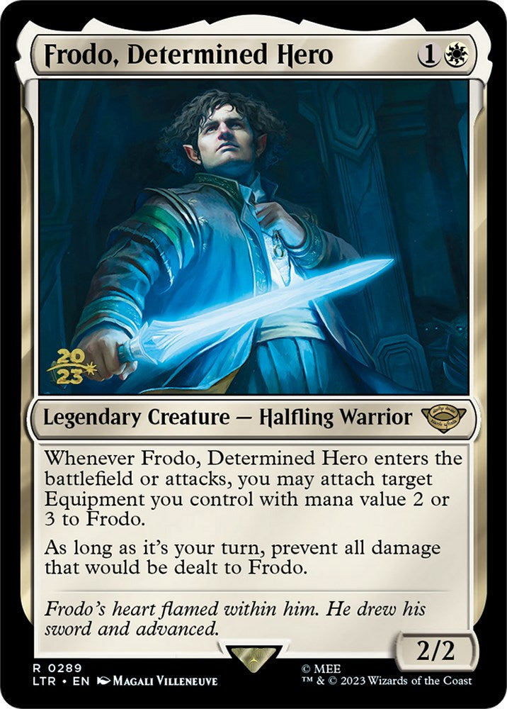 Frodo, Determined Hero [The Lord of the Rings: Tales of Middle-Earth Prerelease Promos] | Eastridge Sports Cards & Games