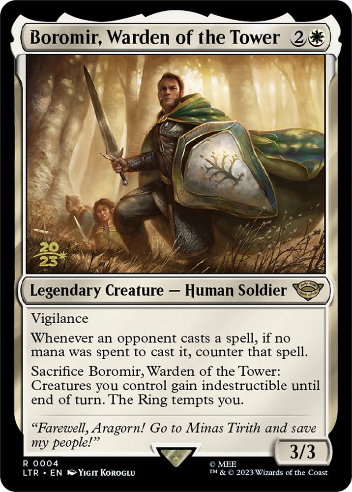 Boromir, Warden of the Tower [The Lord of the Rings: Tales of Middle-Earth Prerelease Promos] | Eastridge Sports Cards & Games