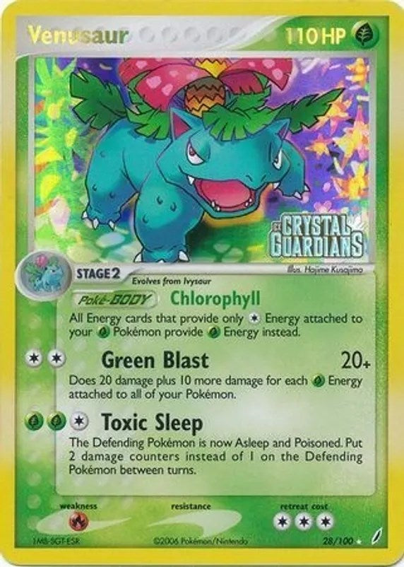 Venusaur (028/100) (Prerelease) [EX: Crystal Guardians] | Eastridge Sports Cards & Games