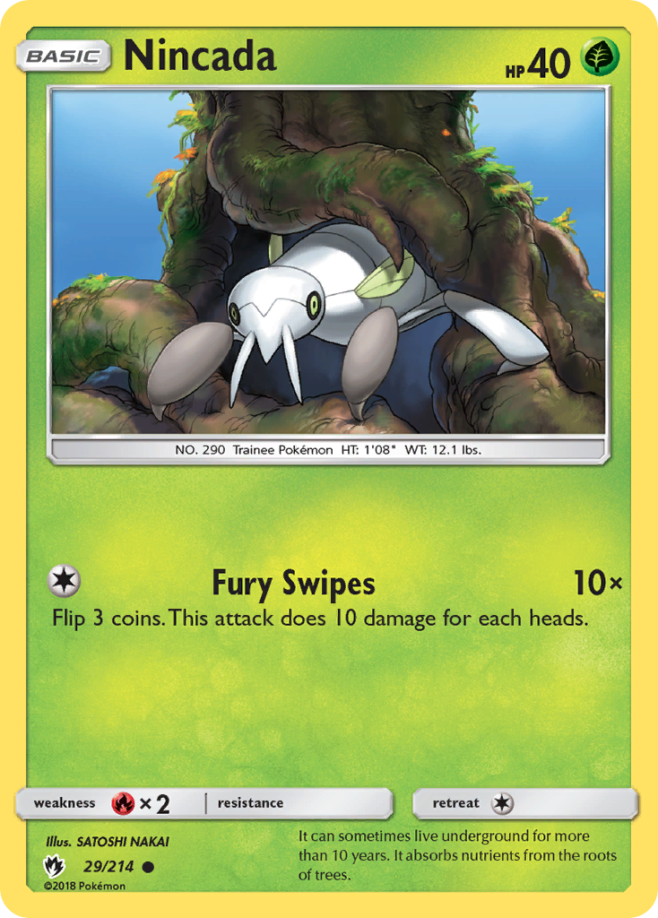 Nincada (29/214) [Sun & Moon: Lost Thunder] | Eastridge Sports Cards & Games