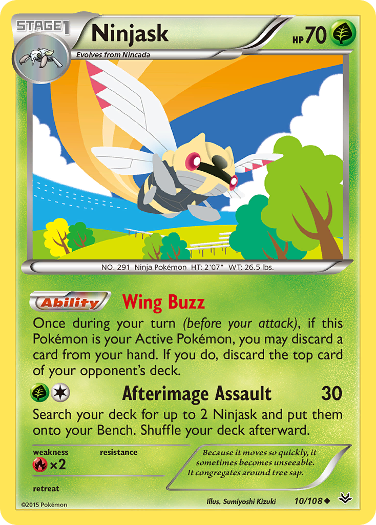 Ninjask (10/108) [XY: Roaring Skies] | Eastridge Sports Cards & Games