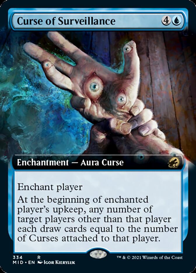 Curse of Surveillance (Extended) [Innistrad: Midnight Hunt] | Eastridge Sports Cards & Games