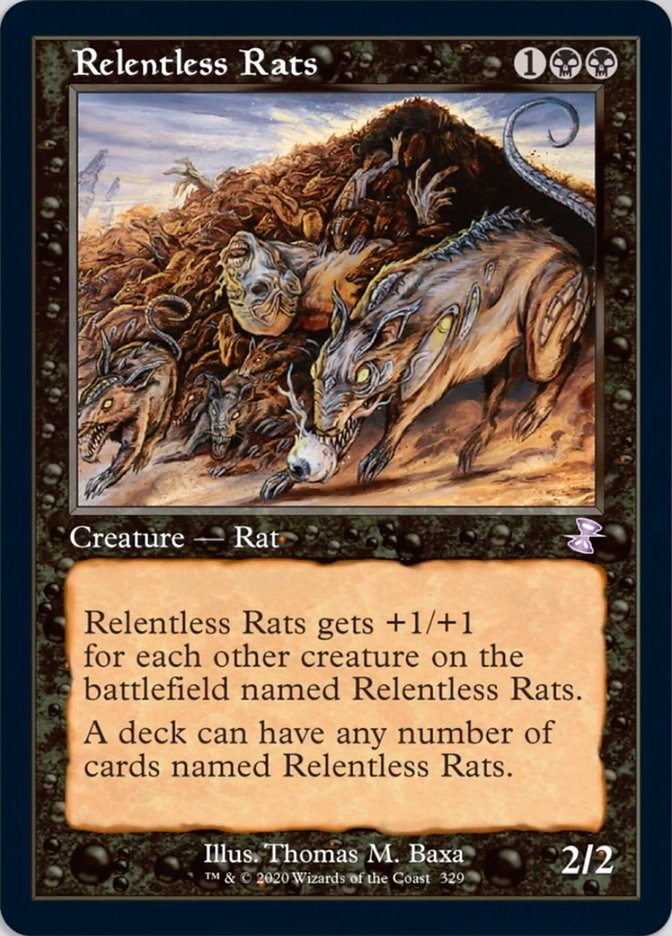 Relentless Rats (Timeshifted) [Time Spiral Remastered] | Eastridge Sports Cards & Games