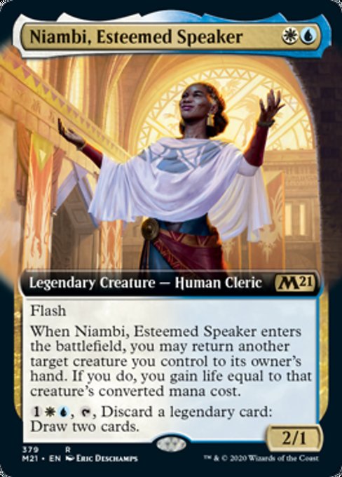 Niambi, Esteemed Speaker (Extended Art) [Core Set 2021] | Eastridge Sports Cards & Games