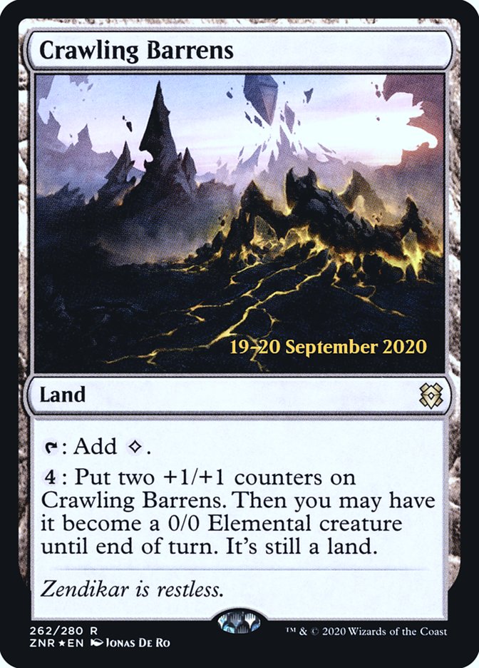 Crawling Barrens  [Zendikar Rising Prerelease Promos] | Eastridge Sports Cards & Games