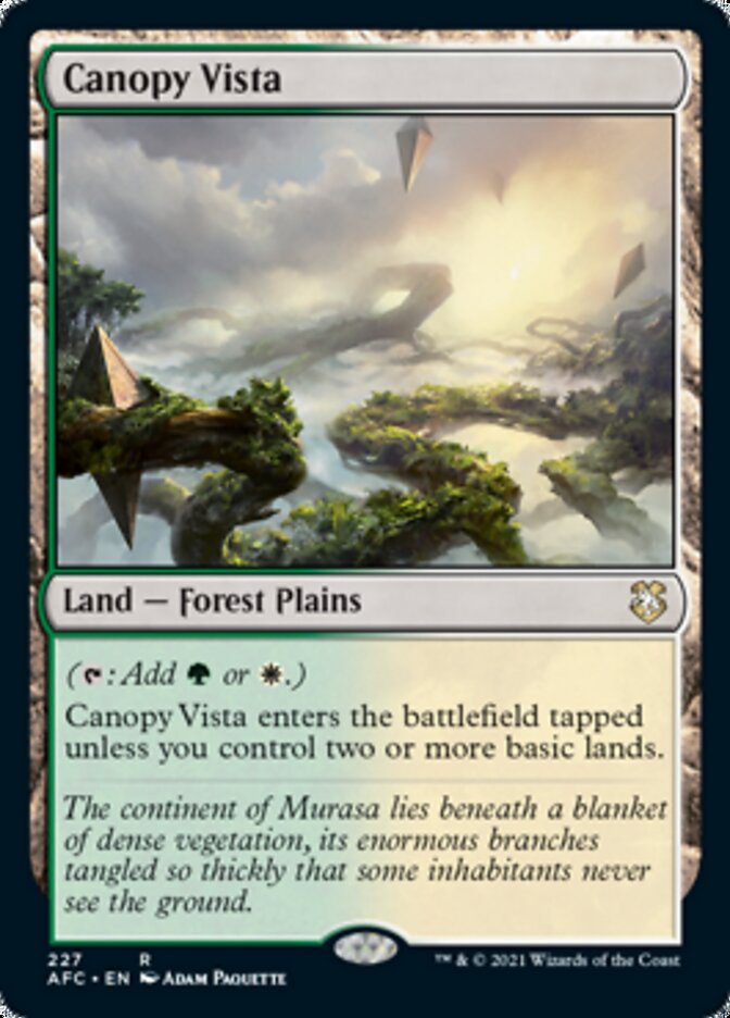 Canopy Vista [Dungeons & Dragons: Adventures in the Forgotten Realms Commander] | Eastridge Sports Cards & Games